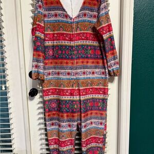 Natural Life White and Multicolor Onesie